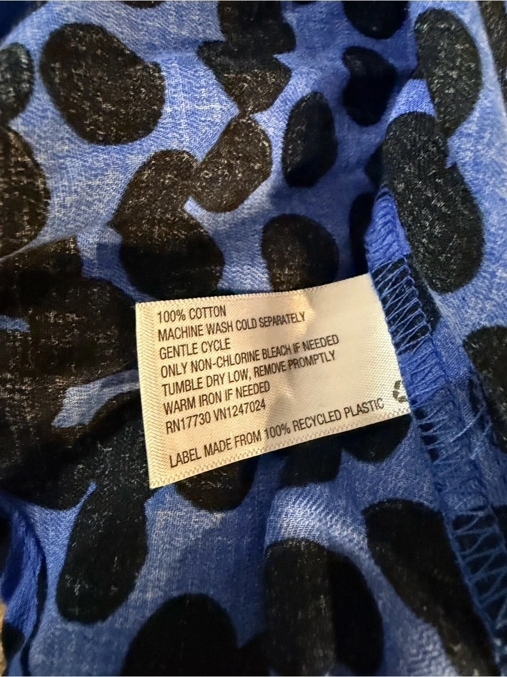 Ava & Viv Polka Dot Blue Black Dress